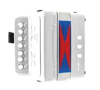 Button Accordion - ABS Material Musical Instrument For Beginners | 7-Key 2-Bass Style Educational Small Accordions Toy | Early Childhood Music Gift Portable Learning Instruments