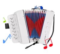 Button Accordion - Accordion Toys for | Musical Instrument for Kids | Small Portable Accordion with 7 Beginner Buttons | 3 Eco-friendly Boys and Girls