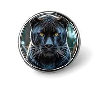 Button Badge 1 Inch Metal Craft Round Button Pins Animal Panther Buttons Badge Motivational Broochs Pins Badges for Clothing Hat Decoration Costume Backpacks Accessory