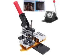 Button Badge Maker Kit - 50mm DIY Fridge Magnet & Pin Machine with 100 Supplies + Paper Cutter for Creating Custom Badges and Magnets
