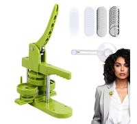 Button Badge Maker Machine - Button Maker Machine Manual Pin | Manual Removable Pin Manufacturer with Cutter | Installation - Press the Machine Manufacturer with 100 Button Parts for Pin Abze