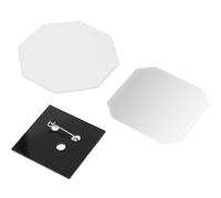 Button Badge Making Supplies, 100 Set Square Fridge Magnet Buttons for DIY Projects, Crafts, Gifts, and Team Badges