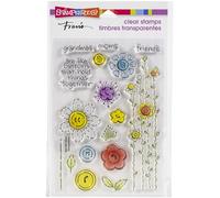 Button Blossoms Perfectly Clear Stamps Set