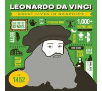 Button Books Great Lives in Graphics: Leonardo Da Vinci Hardback Book Button Books Multicolor