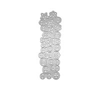 Button Border Metal Cutting Dies, Assorted Button Shapes for Card Making and Scrapbooking, Carbon Steel Lace Edge Template for DIY Paper Crafts (1 PC)