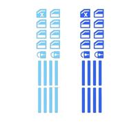 Button Car Door Window Lift Switch Button Luminous Sticker Windows Control Pane Night Glowing Fluorescent Decal Switch