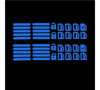 Button Car Window Button Luminous Sticker Universal Glowing Lifter Switch Night Fluorescent Decals Interior Stickers