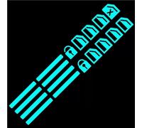 Button Car Window Button Sticker Universal Luminous Lifter Switch Fluorescent Decals Night Glowing Cars Interior Stickers