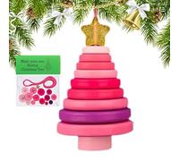 Button Christmas Tree Ornament Kit, DIY Christmas Button Ornament Making Set, Buttons Snowman Handmade Kit with C-hristmas Snowman/Santa/Angel, Gif-t for Xm-as Tree Hanging Decorations for Courtyard