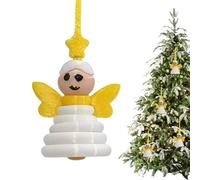 Button Christmas Tree Ornament Kits - Cute Home Decorations, Santa Claus Tree Angel Snowman Ornament Kit - For Parties, Holidays, Birthdays, Walls, Doors, ,