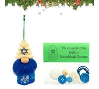 Button Christmas Tree Ornament Kits,Gnome Doll Buttons Christmas Tree Decoration, Cute Xtmas Gnomes Button Ornament, Funny Gnomes Buttons Pendant Ornamen-t Craft Kit, for Home Decor