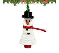 Button Christmas Tree Ornament Kits | Santa Claus Angel Snowman Christmas Tree Decorations - Holiday Decoration Pendant Craft DIY Making Set for Adults Kids Party Favors Window Bag Home Rearview Mirro