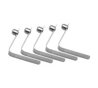 Button Clips - 5 Pieces V Shape Clamp, 6mm Spring clipManganese Steel Durable Button Lock clipSecure Grip and Attachment | Ideal Outdoor Gear for Camping Kayak Tent Canopy Awning Boat Tube Ski Pole