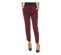 Button closure chino Trousers- side pockets - female - Liu Jo - Slim-fit Trousers - Red - 2XL - Trousers 2XL