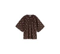 Button Closure Poplin Blouse Women's Tom Tailor Denim Marron S