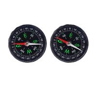Button Compass, 2PCS Survival Bracelets Button Mini Pocket Oil Filled Compass Mini Professional Compass