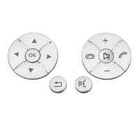 Button Compatible With Benz For GLK Class For X204 2008-2012 Auto Parts Steering Wheel Button Trim Car Sticker Interior Accessories
