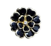 Button Cover Clips - Novelty Decorative Metal DIY Flower Embellishments Shirt Costume Accessory Elegant Ornament Piece | Charming Fashion Detail Designed For Women