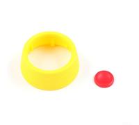 Button Cover for Cayenne 9Y0 For Panamera 971 95B 911 992 Taycan 9J1, ABS Ejection Knob Cap Trim, Steering Wheel Decor Ignition Shield(Yellow)