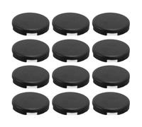 Button Cover, Professional Design, Compatibility for Sallybox, Fightingbox, Slimbo, Flatbox, 25.3mm, Full Kit of 12pcs, Fine Crafted Clear Keycaps (Black)
