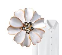 Button Cover | Rhinestone Clip Flower Decor | Button Cover Cufflinks for Women,for Sewing Dress Jeans Fabric Blouse Clothing Clothes Shirt
