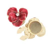 Button Cover without Sewing - Perfect Fit Replacement Metal Alloy, Cuff Link Cover without Sewing with Rhinestones | For Fashion Enthusiasts, Bridesmaids and Festive Occasions, Siehe Beschreibung