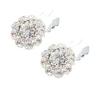 Button Covers Clip - Rhinestone Button Covers Clip | Rhinestone Button Covers For Ladies Shirt | 2 Pieces Bling Rhinestone Shirt Button Clips | Fashion Accessories For Women And Girls, Refer to