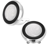 Button Covers Cufflinks for Dress Shirts and Tux Shirts, TAIGRAMA Mens Cufflinks Button Cover on Birthday Wedding Bussiness…, Metal, no gemstone