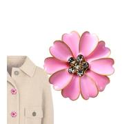 Button Covers for Women,Decoration Flower Shaped - Button Covers for Jeans,for Sewing Dress Jeans Fabric Blouse Clothing Clothes Shirt