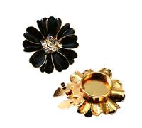 Button Covers for Women | Decoration Flower Shaped | Decorative Button Covers - for Sewing Dress Jeans Fabric Blouse Clothing Clothes Shirt