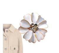 Button Covers for Women | Decoration Rhinestone Clip Flower Shaped - Button Covers for Jeans,for Sewing Dress Jeans Fabric Blouse Clothing Clothes Shirt