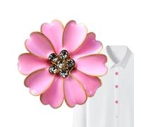 Button Covers for Women,Rhinestone Clip Flower Decor | Sewing Button Covers | for Jeans Dress Sewing Fabric Blouse Clothing Clothes Shirt