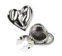 Button Covers - Heart Button Covers, 2 Piece Decorative Sewing Craft Supplies | Blouse Dress Coat Jeans Embellishments | Fashion Buttons for DIY, Party Wear, Daily Outfits, Upcycling