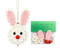 Button Crafts Easter Bunny Cute Home Decor