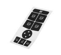 Button Decal Compatible with Benz for W204 C300 2007 2008 2009 2010 2011 2012 2013 2014 Matte Black Window Switch Knob Repair Sticker