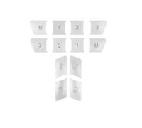 Button Decals Stickers Compatible With Benz B Class 2012-2020 Door Unlock Memory Button Trim Car Window Glass Lifting Switch Cover Stickers(Silver)