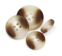 Button, Decorative Sewing Buttons30/10 pcs Resin Imitation Horn Black Large Buttons for Clothing Sweater Suit Coat Vintage Decorations Accessories-NO.4(No.2 Beige,18mm 30pcs)
