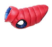 Button Design Reversible Winter 3 Layer Thickened Warm Waterproof Cold Proof Dog Jacket For Pugs Shiba Inus Poodles,Red,XL