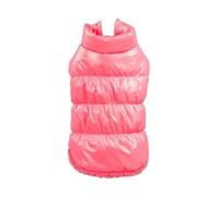 Button-Designed Solid-Color Pet Down Jacket Lightweight Warm Cold Proof Dog Jacket For Yorkshire Terriers Shih Tzus Pugs,A,S