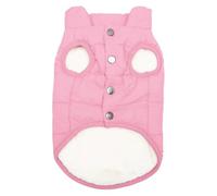 Button-Designed Winter Fleece-Lined, Warm, Windproof Snow Dog Jacket Lightweight Soft For Poodles Pugs Schnauzers Shiba Inus,A,2XL