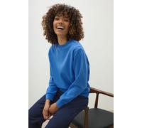 Button Detail Sweatshirt M&Co Blue 12