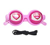 Button Dog Words Children's Strange Trick Funny Glasses Toy Funny Winking Cute Shape Glasses Children's Gifts Game for 3 Years Old Girl (D, One Size)