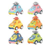 Button Dog Words Smart Self Driving Cars For Kids P Ress And Go Car Toys For Toddlers 1 3 Baby Push Go Friction Car Toys Infant Play Vehicle Mini Race Cars Set Boys Girls (Purple, 9. 5x6. 1x8. 2cm)