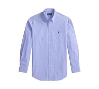 Button-Down Collar Checked Cotton Oxford Shirt - male - Polo Ralph Lauren - Casual Shirts - Blue - M - Shirts M