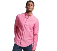 Button-down linen and organic cotton shirt Superdry Studios Rose M