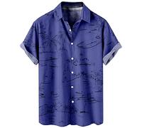 Button Down Short Sleeve Shirt Mens Hawaiian Shirts with Packets Floral Tropical Beach Button Down Men's Hawaiian Shirt Short Sleeve Button Down Beach Shirt Button Down Beach JANUK40430HOT1522