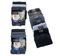 Undercover 6 Pairs Mens Cotton Rich Plain Boxers TF99 XL