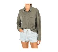 Button-front Shirt - female - Superdry - Shirts - Green - XS - Blouses & Shirts XS