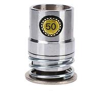 Button Hand Pressing Machine Round Bread Shape Press ToolStainless Steel Button Dies for Hand Press Machine DIY Buttons (50L) Clothing Accessories