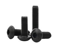 Button Head Bolts 100/50/20/10/5/2Pcs M1.6 M2 .5 M3 M4 M5 M6 M8 M10 M12 Hex Hexagon Socket Round Button Head Screws Bolt(80mm,M2.5 (50pcs))